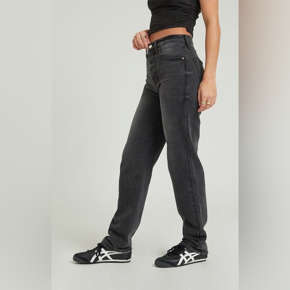 PacSun High Waist Dad Jean Distressed in Black Women’s Size 30 - Picture 7 of 7